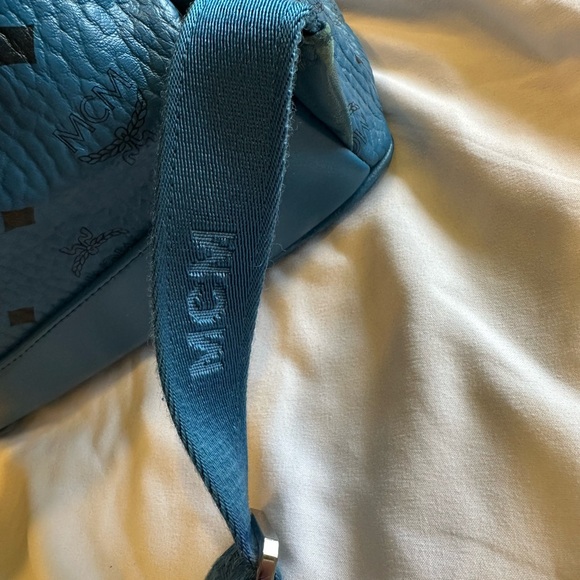 Large MCM Blue Backpack Preowned - Picture 8 of 16